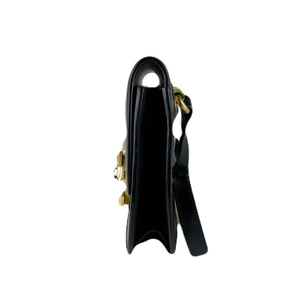 GUCCI Authentic Black Leather Shoulder Bag - Picture 2 of 5